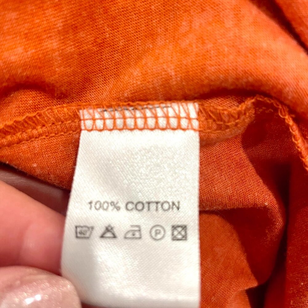 Thaluta Organic Cotton Burnt Orange Maxi Skirt Pockets Boho Ethical Festival-OS - Picture 8 of 14